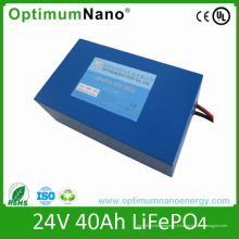 Grande batterie d&#39;alimentation 24F 40ah LiFePO4 de performance